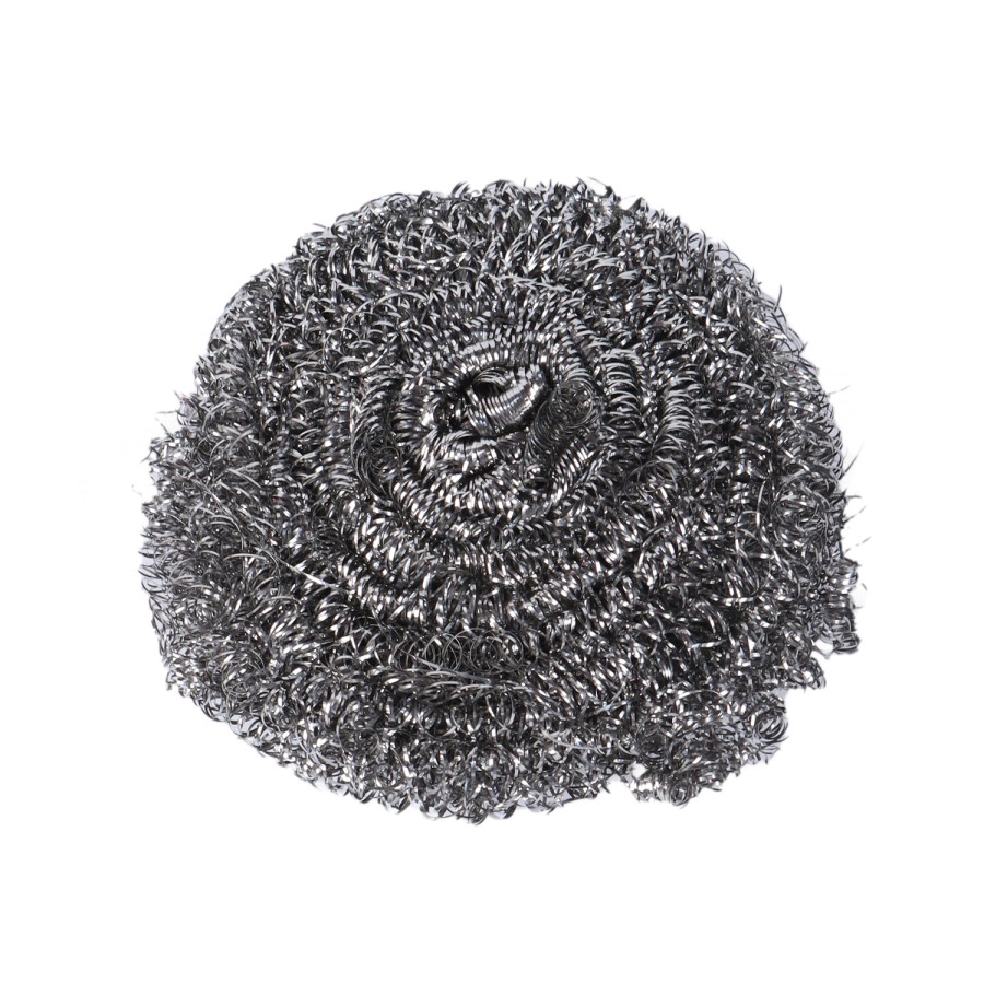 Generic 12pc Stainless Steel Steel Wool 30g Scourer Card Pack - Silver