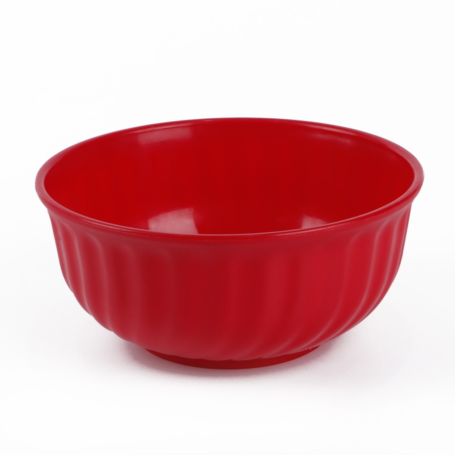 Generic Round Plastic Bowl 450ml 6pc Set - 4 Color Pack