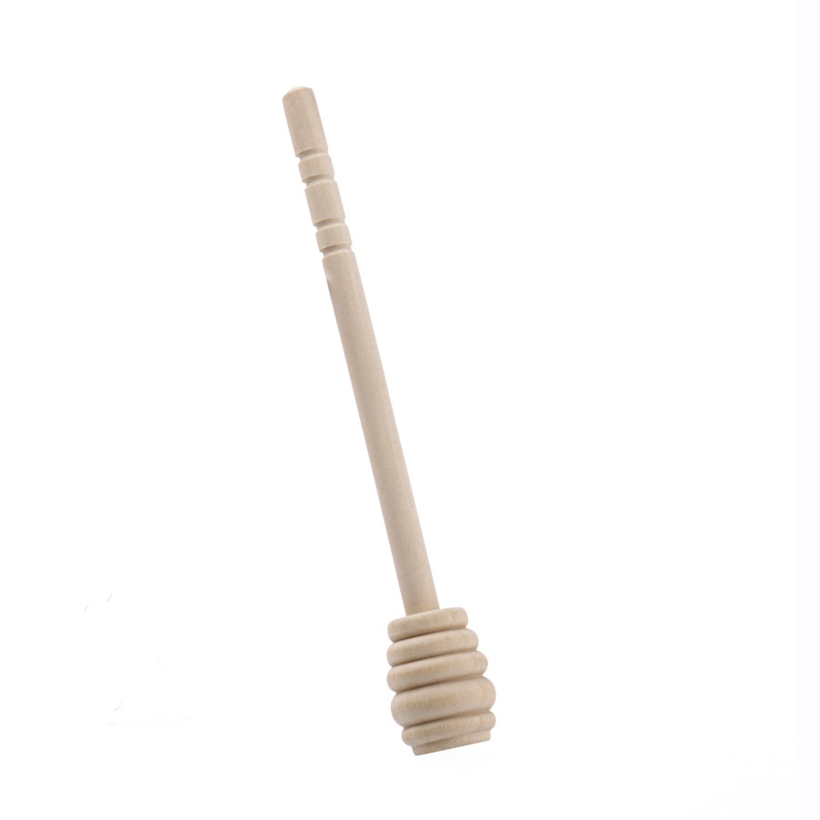 Generic Wooden Honey Dipper Muddler 4pc Pack