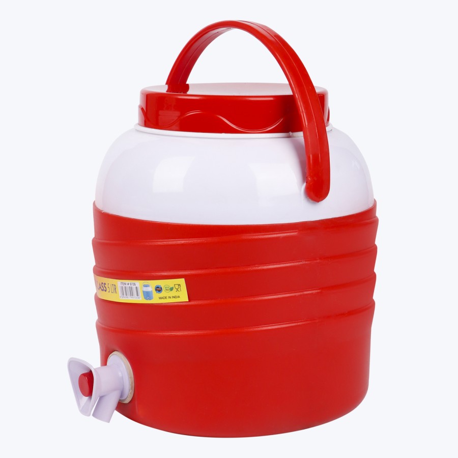 KITCHENMARK Cool Class Cooler Thermal Jug 5000ml - Red 