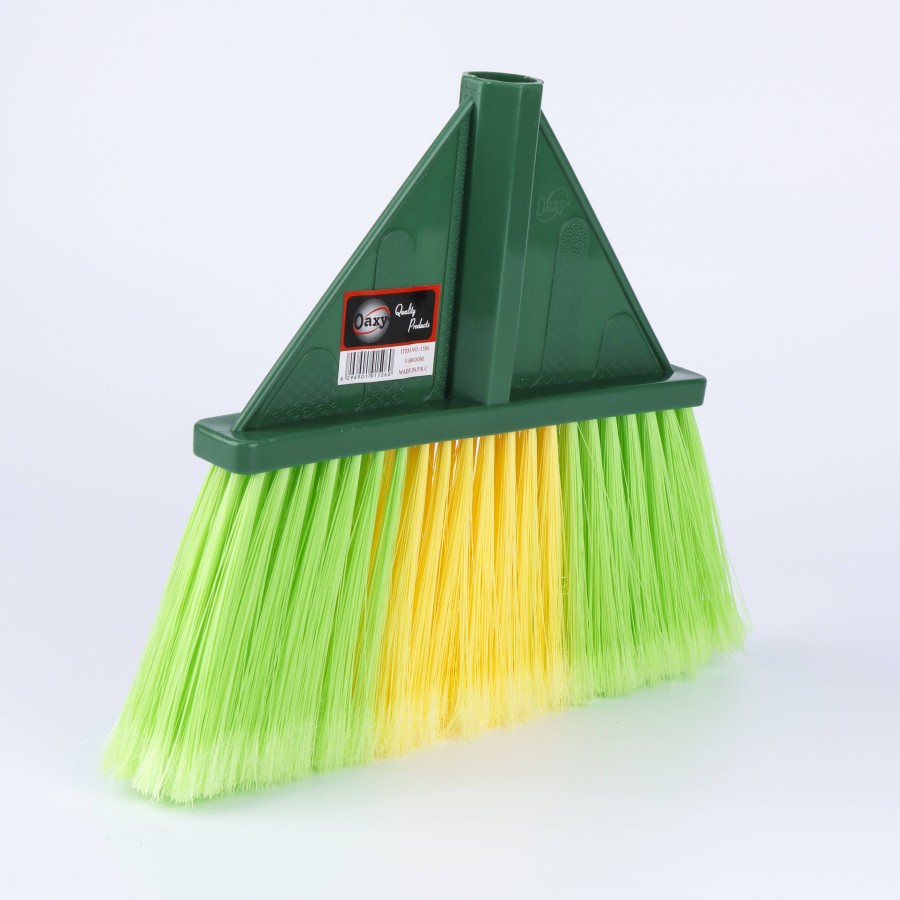 Oaxy V Indoor Floor Cleaning Broom - 3 Color Pack