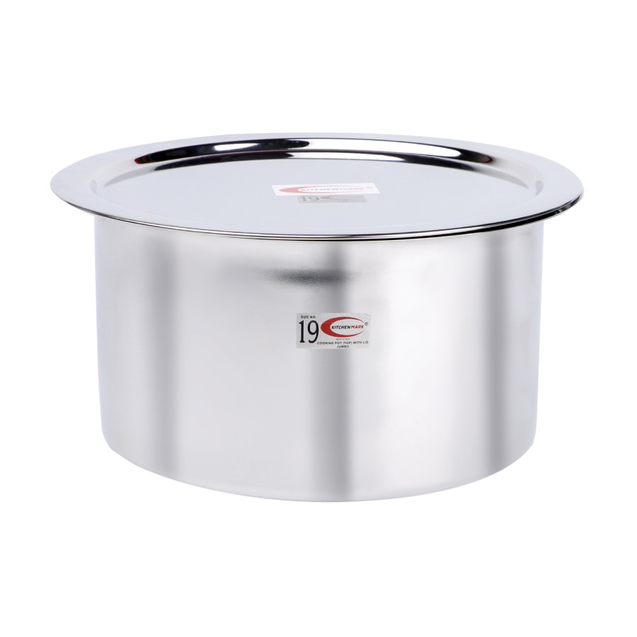 KITCHENMARK 6pc Steel Cooking Pot Set with Lid (Topes) 12