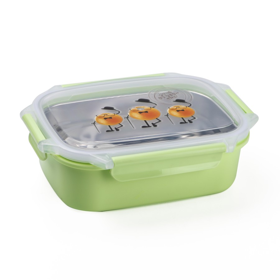 KITCHENMARK Stainless Steel Container Lunch Box 1300ml - 3 Color Pack