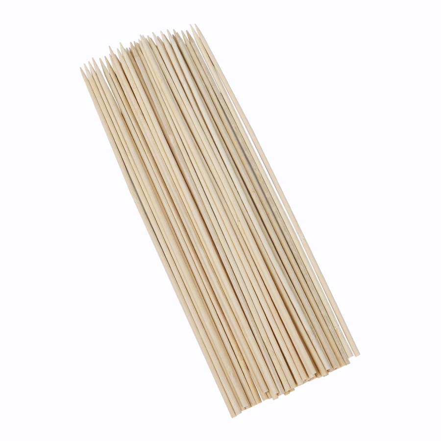 KITCHENMARK 50pc Bamboo BBQ Skewers Pack - 30cm