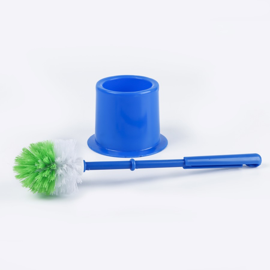 Oaxy Toilet Cleaning Brush with Stand 37cm - 4 Color Pack