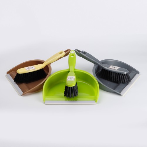 Oaxy Dustpan with Brush - 3 Color Pack