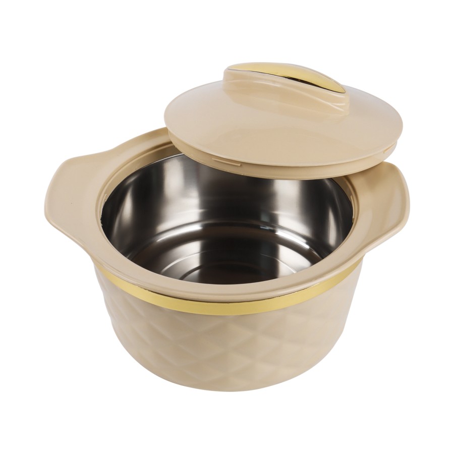 KITCHENMARK Kohenoor Stainless Steel Insulated Hotpot 2500ml - Beige