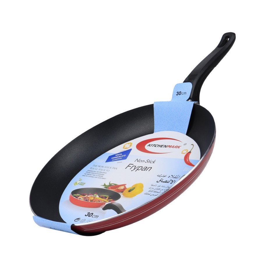 KITCHENMARK Nonstick Aluminium Frying Pan 30cm - Red