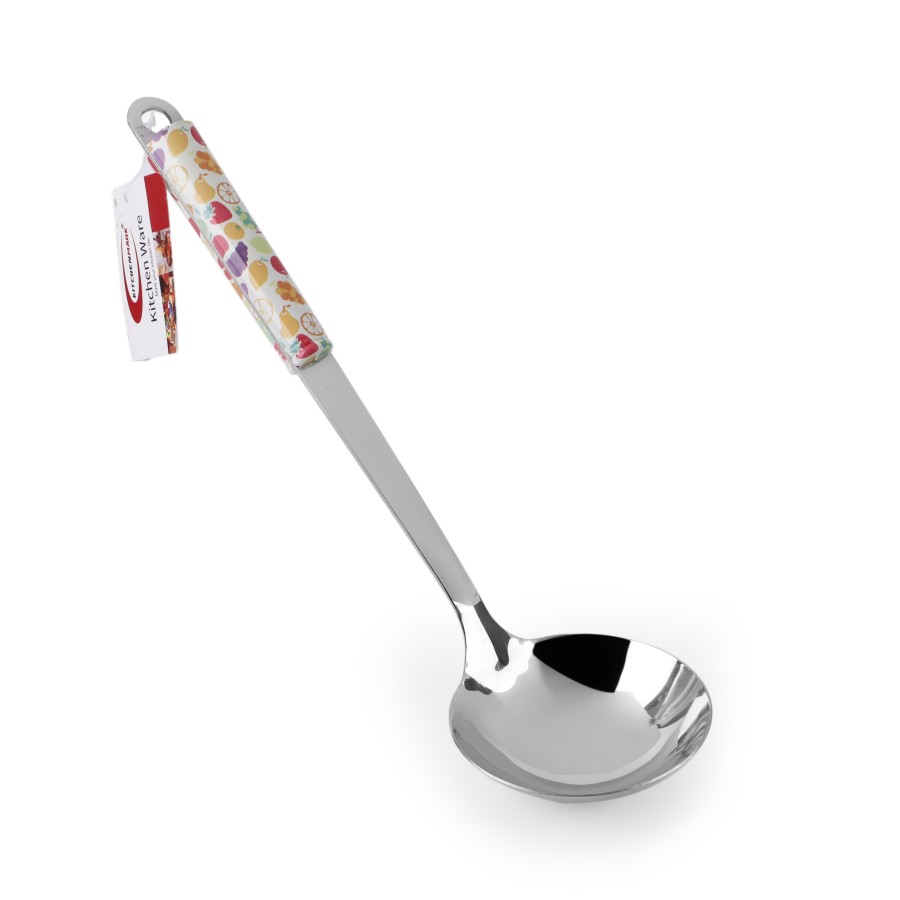 KITCHENMARK Stainless Steel Ladle Soup Spoon - Fruit Design