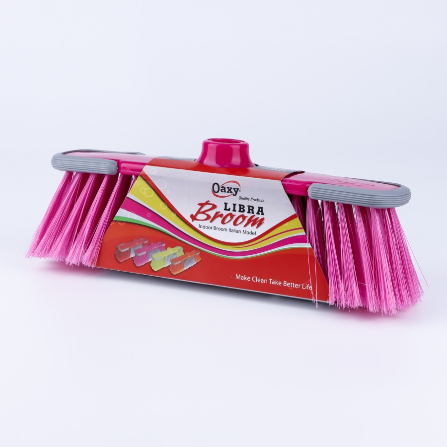 Oaxy Libra Indoor Floor Cleaning Broom - 3 Color Pack