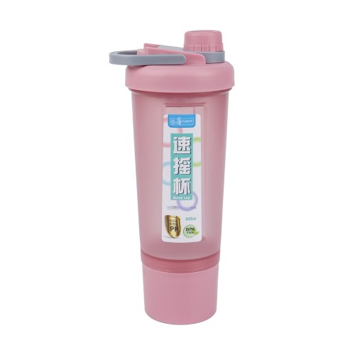 Generic Plastic Water Bottle 600ml - Pink