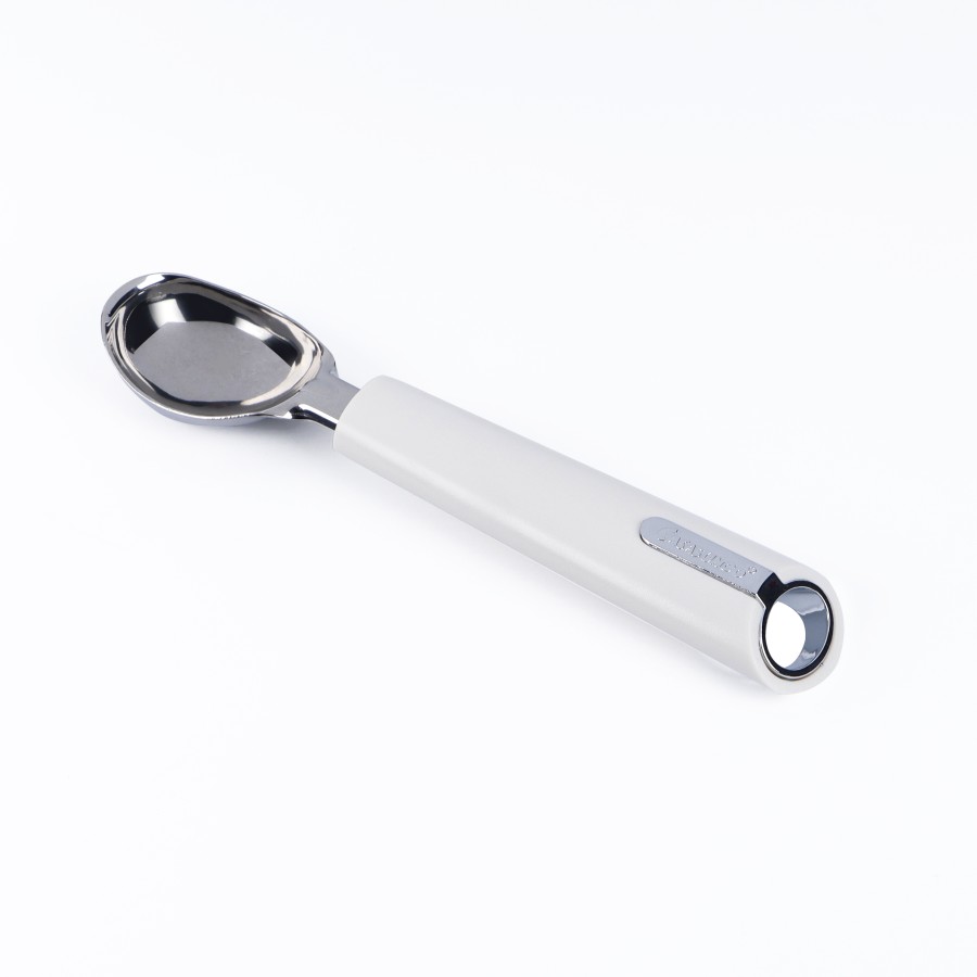 BECHOWARE Stainless Steel Ice Cream Scoop Spoon 19.5cm - Ivory