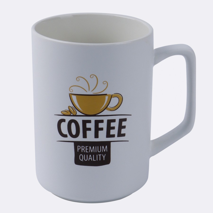 Generic White Ceramic Coffee Mug 500ml - 3 Color Pack