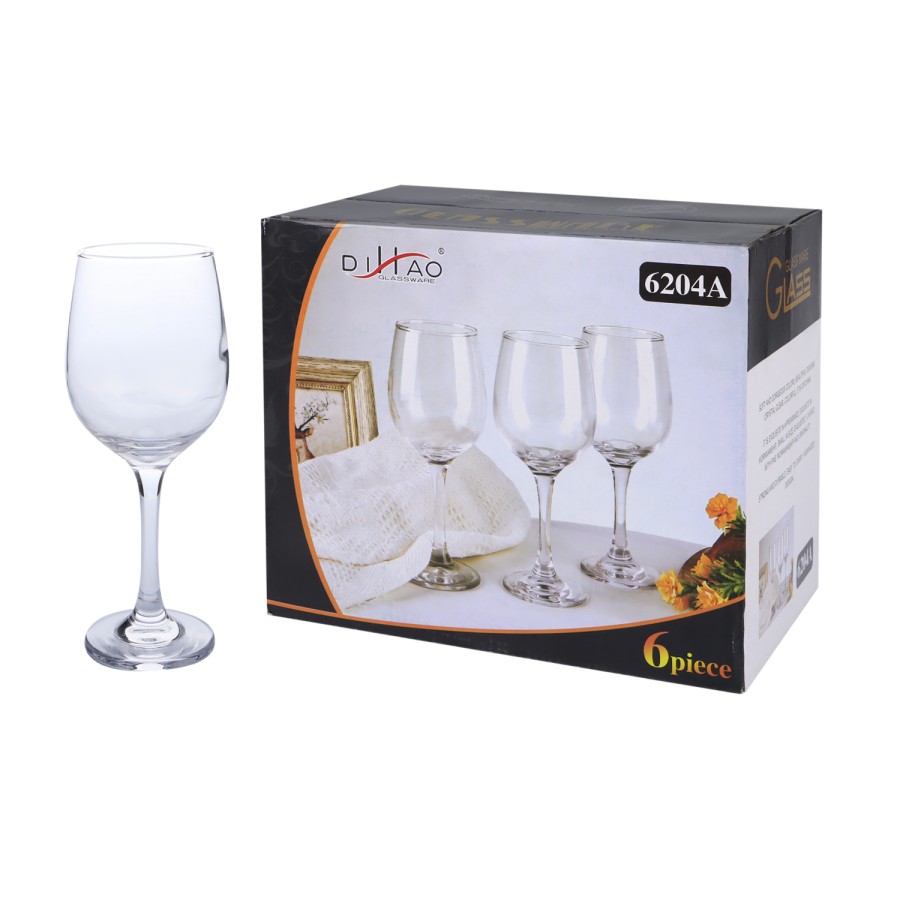 Generic 6pcs Wine Glass 400ml Pack - 8 Boxes per Carton