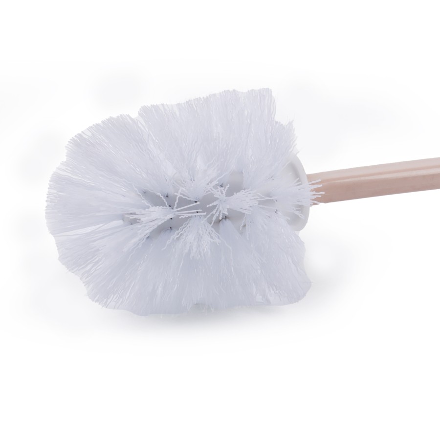 Generic Plastic Handle Toilet Brush with Stand 47cm - 4 Color Pack