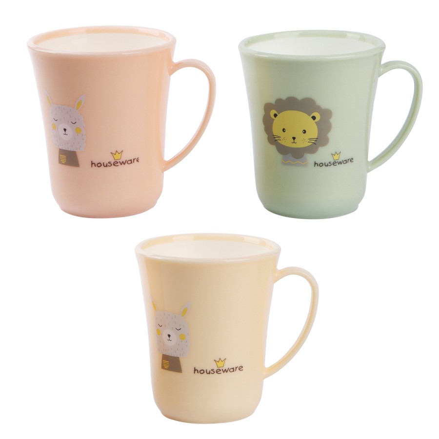 Generic Plastic Coffee Mug 400ml - 3 Color Pack