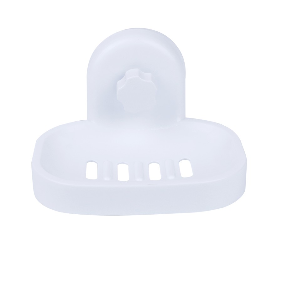 BECHOWARE Wall Hook Suction Soap Tray 15cm - White