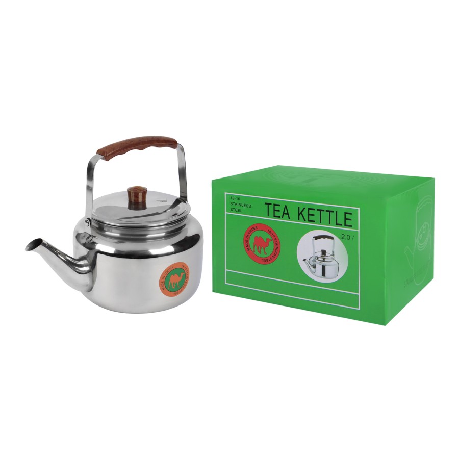 Generic Stainless Steel Tea Kettle 2L - Silver