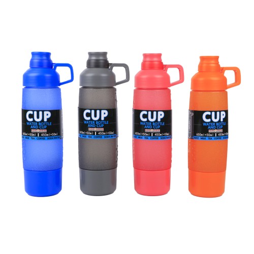 Generic Water Bottle 700ml - 4 Color Pack