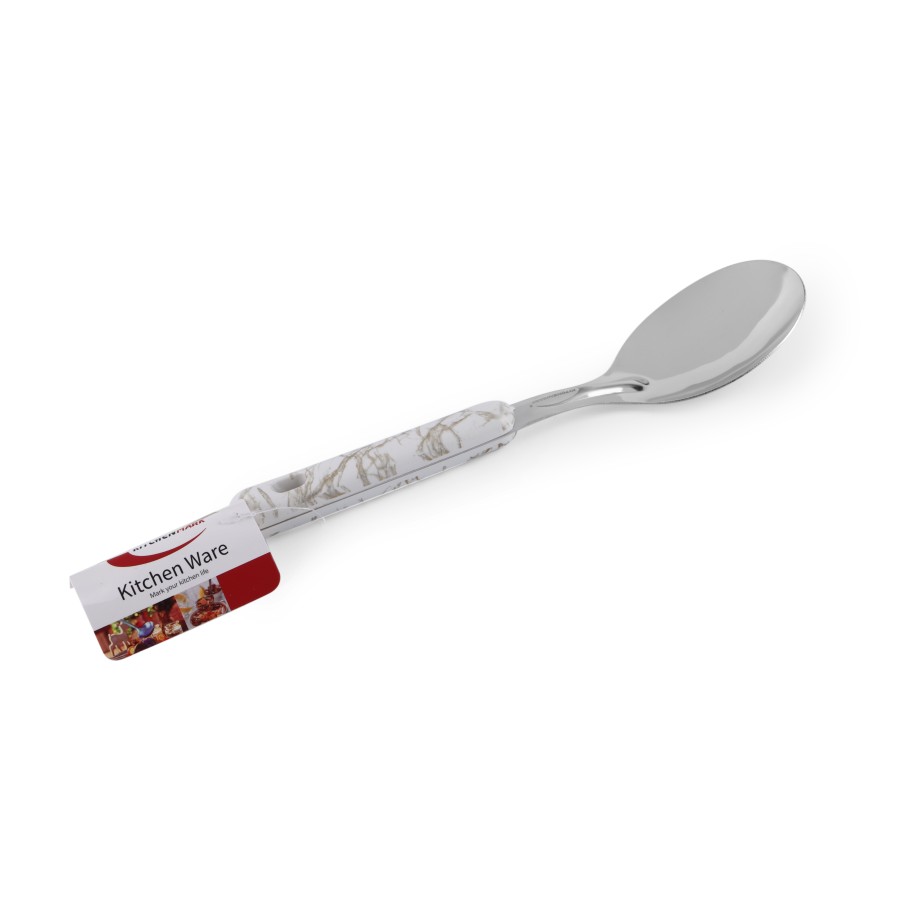 KITCHENMARK Stainless Steel Basting Rice Spoon - White Gold