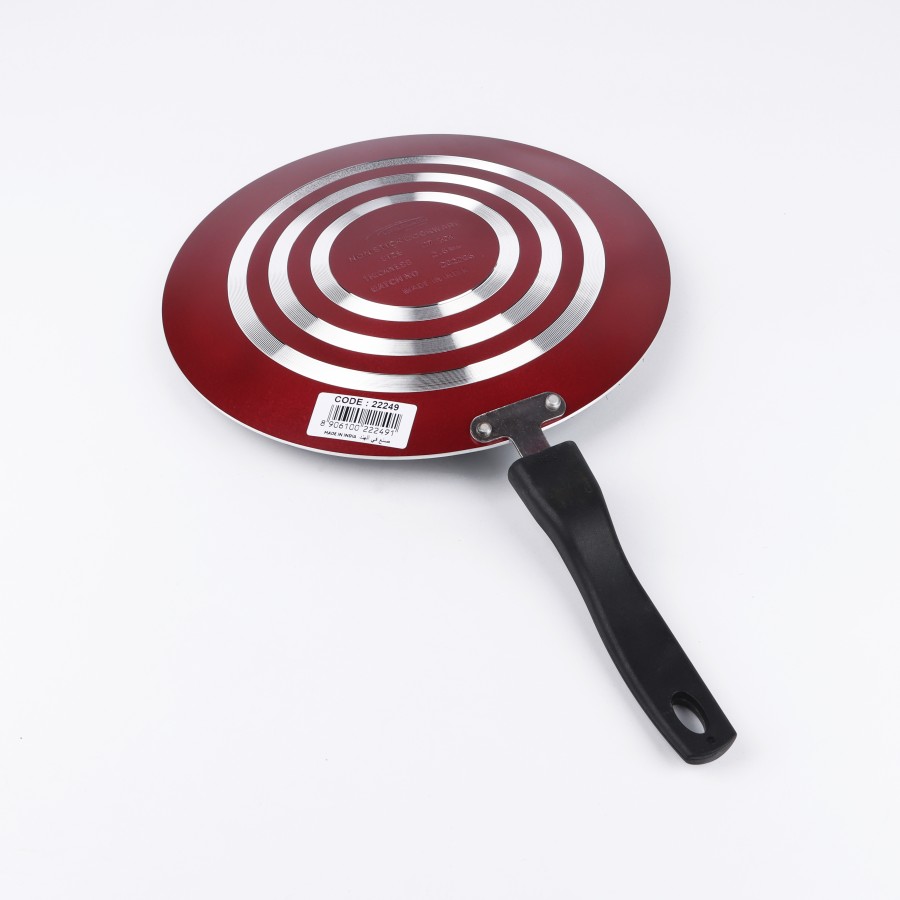 KITCHENMARK Nonstick Concave Tawa 27.5cm - Red