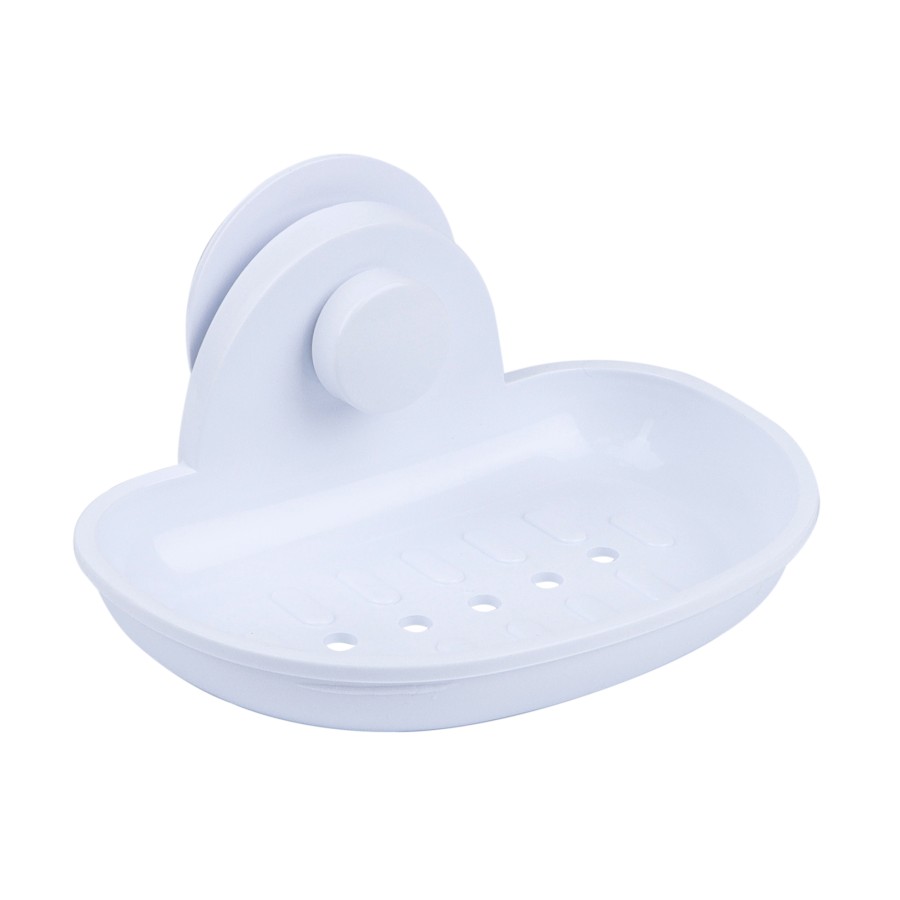 BECHOWARE Wall Hook Suction Soap Tray 15cm - White