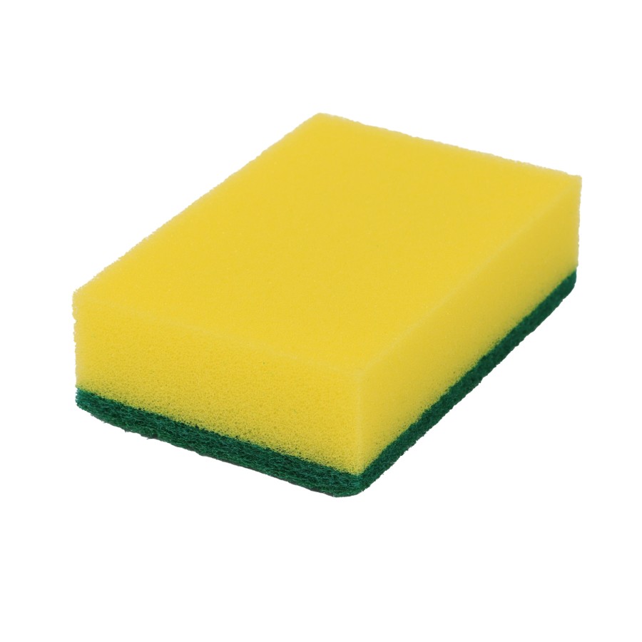 Generic 12pc Sponge Scouring Pad 10cm Set - Green