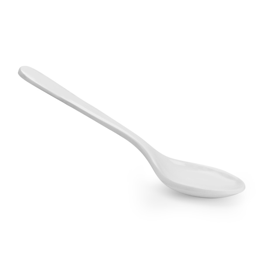 Dine Melamine Tea Spoon - White