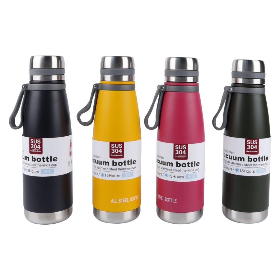 Generic Vacuum Thermos Stainless Steel Bottle 800mL - 4 Color Pack