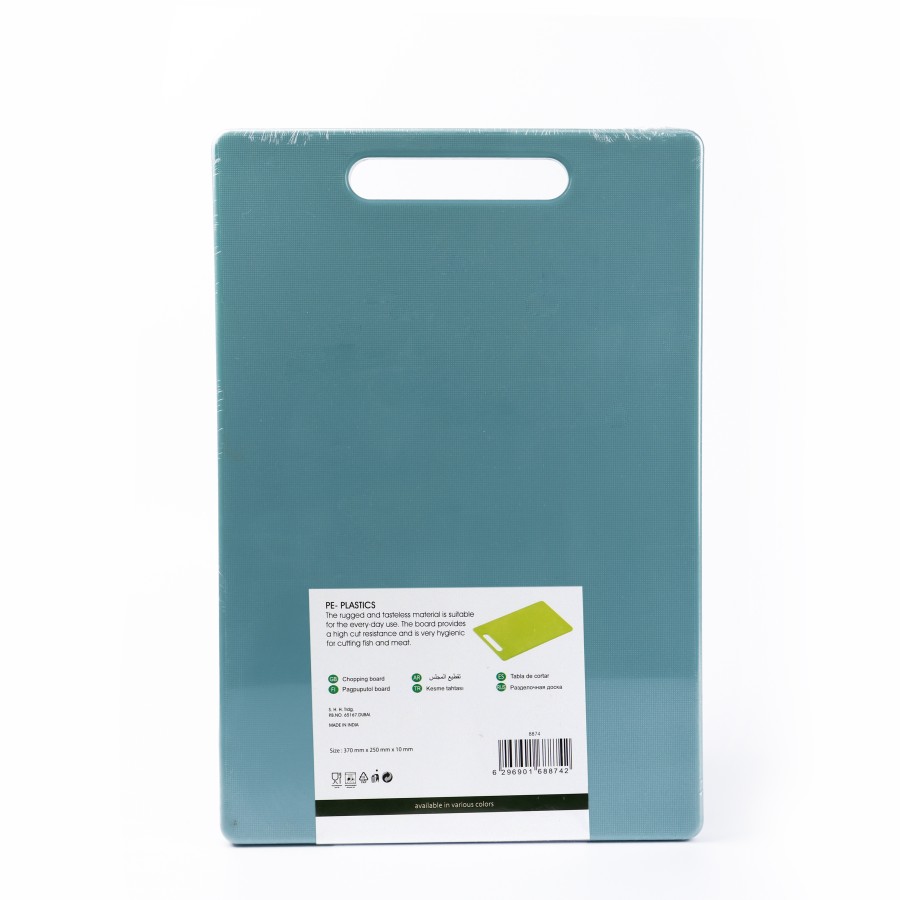 KITCHENMARK PE Plastic 10mm Chopping Cutting Board 37cm - 3 Color Pack