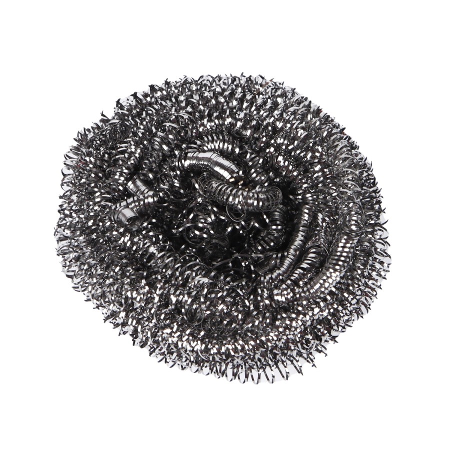 Generic 12pc Stainless Steel Steel Wool 20g Scourer Card Pack - Silver