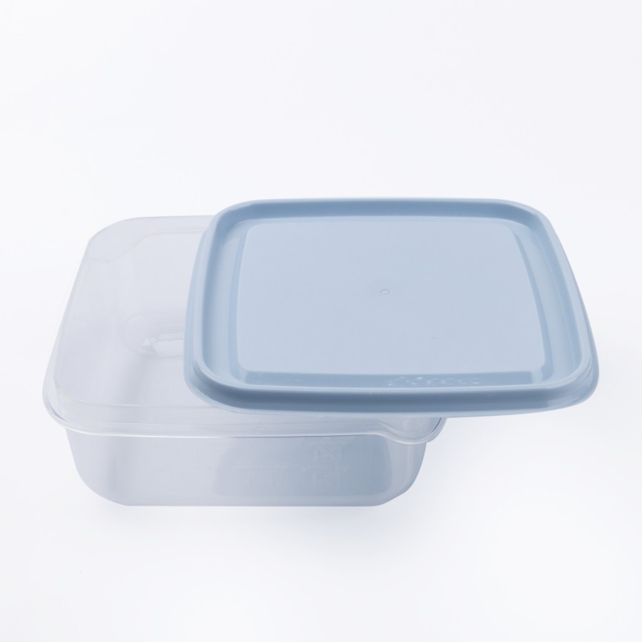 Generic Plastic Square 3pc Food Storage Container 650ml - 3 Color Pack