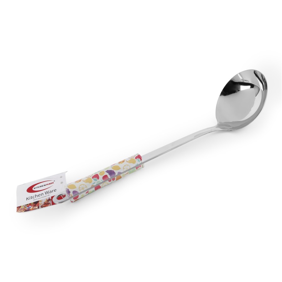 KITCHENMARK Stainless Steel Ladle Soup Spoon - Fruit Design