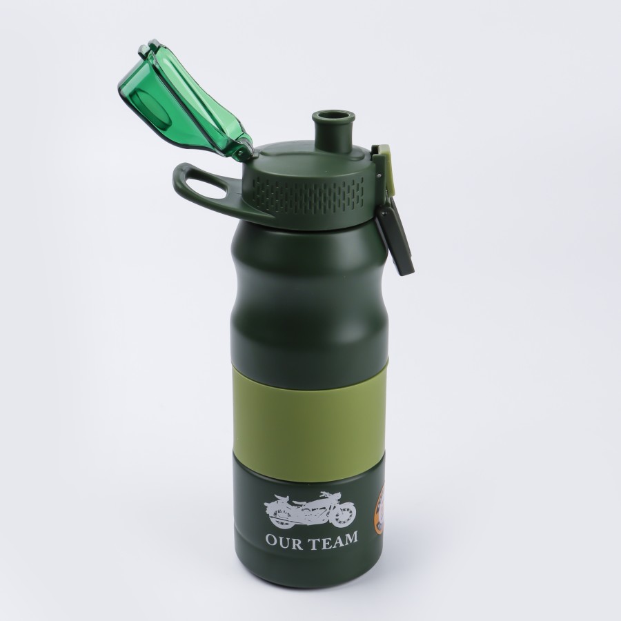 Generic Vacuum Thermos Stainless Steel Bottle 500 mL - Green