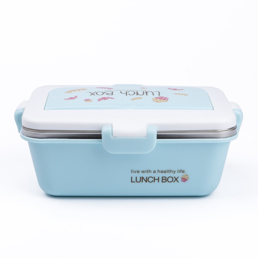 Generic Stainless Steel Airtight Lunch Box 1500ml - Blue