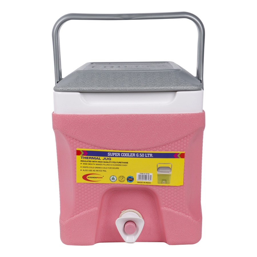 KITCHENMARK Super Cooler Oval Thermal Jug 6500ml - Pink 