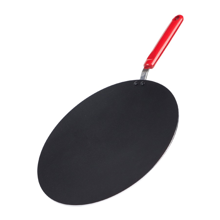 KITCHENMARK Nonstick Aluminium Concave Tawa 30cm - Red