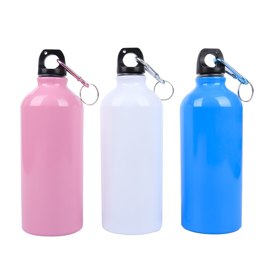 Generic Aluminium Water Bottle 600ml - 3 Color Pack