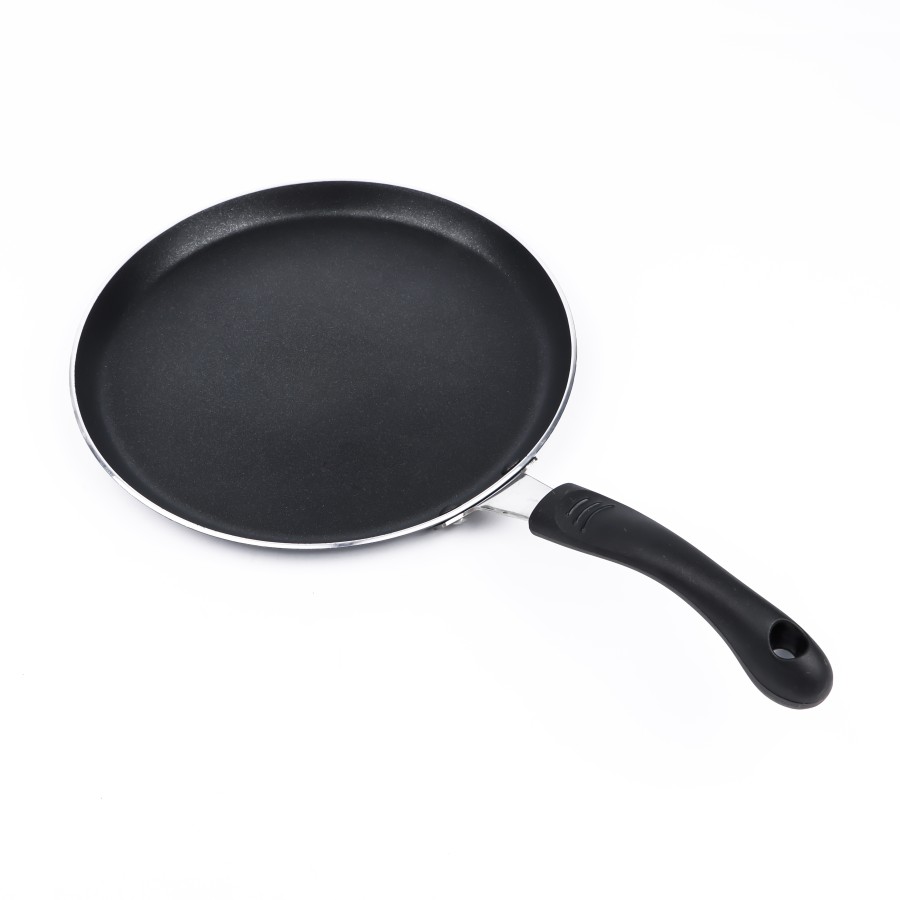 KITCHENMARK 2-way Non Stick Flat Tawa 25cm - Black