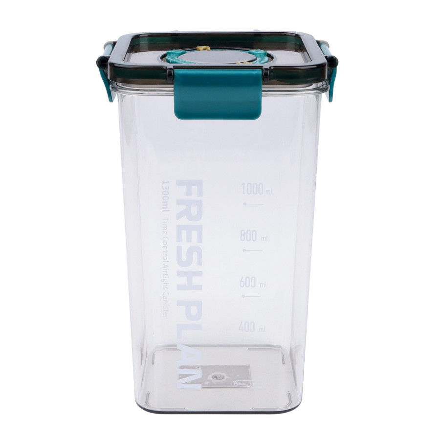 Generic Plastic Airtight Storage Food Container 1300ml - Green