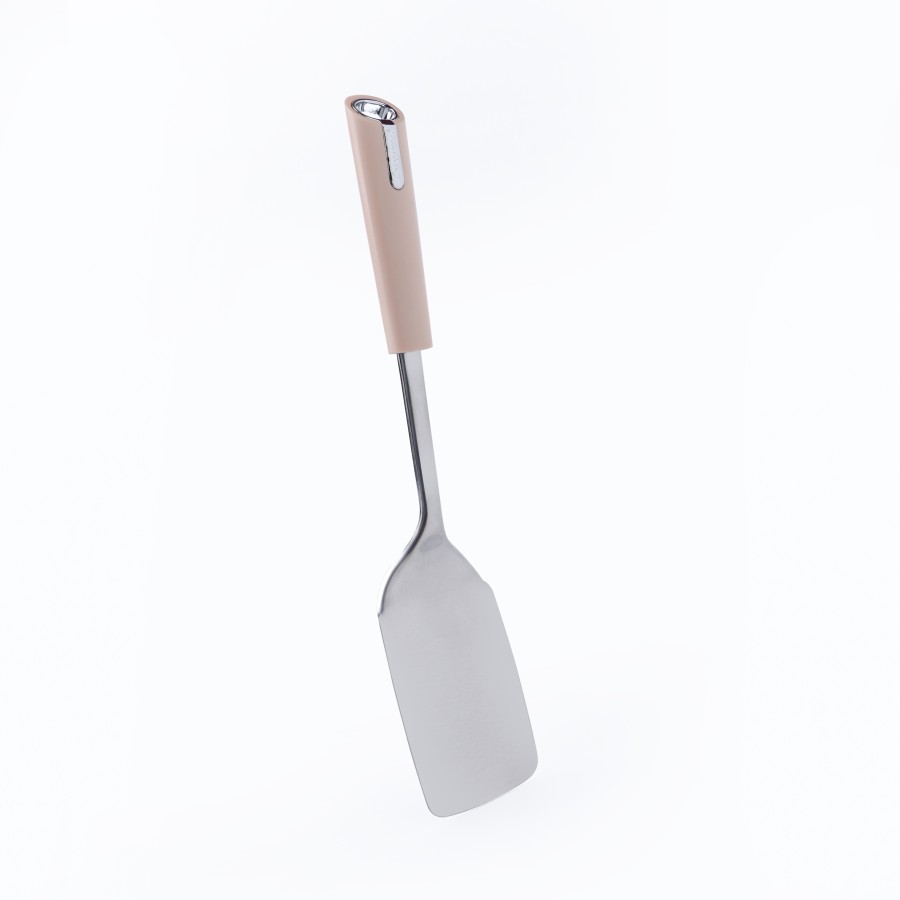 BECHOWARE Stainless Steel Flat Turner Spatula 34cm - Beige