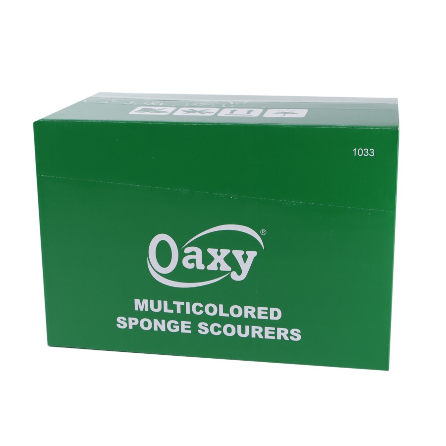 Oaxy 3pc Combo Multicolored Sponge Scourers Pack of 16