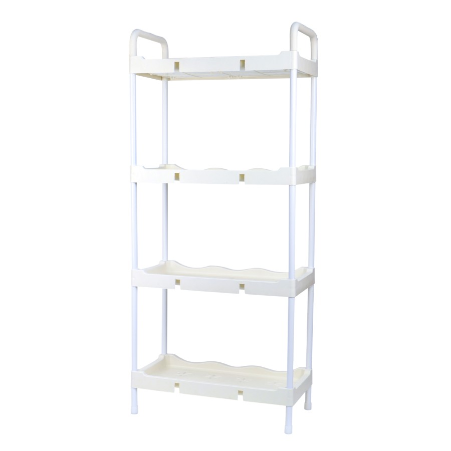 Generic 4 Tier Storage Rack Shelf for Toileteries 52x120cm - White