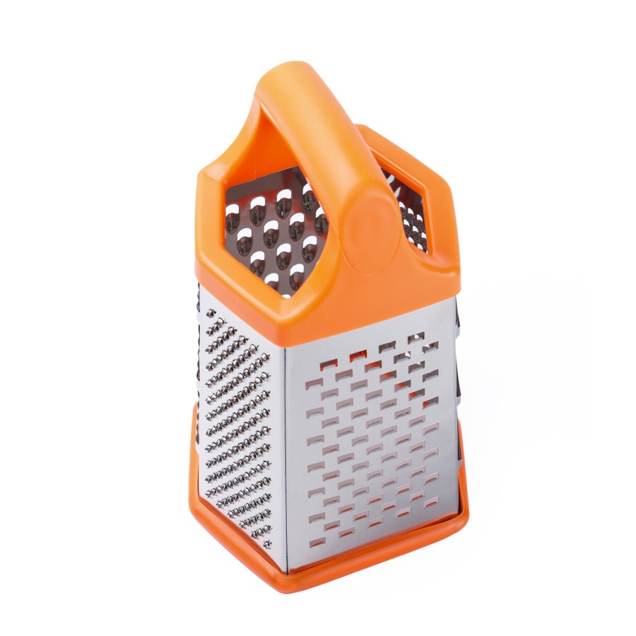 Generic Stainless Steel 6-way Grater 20cm - 3 Color Pack