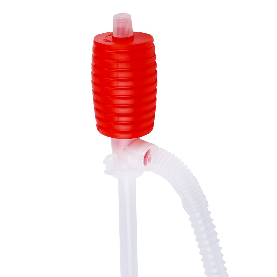 Generic 12pc Liquid Transfer Siphon Pump 52cm - Red