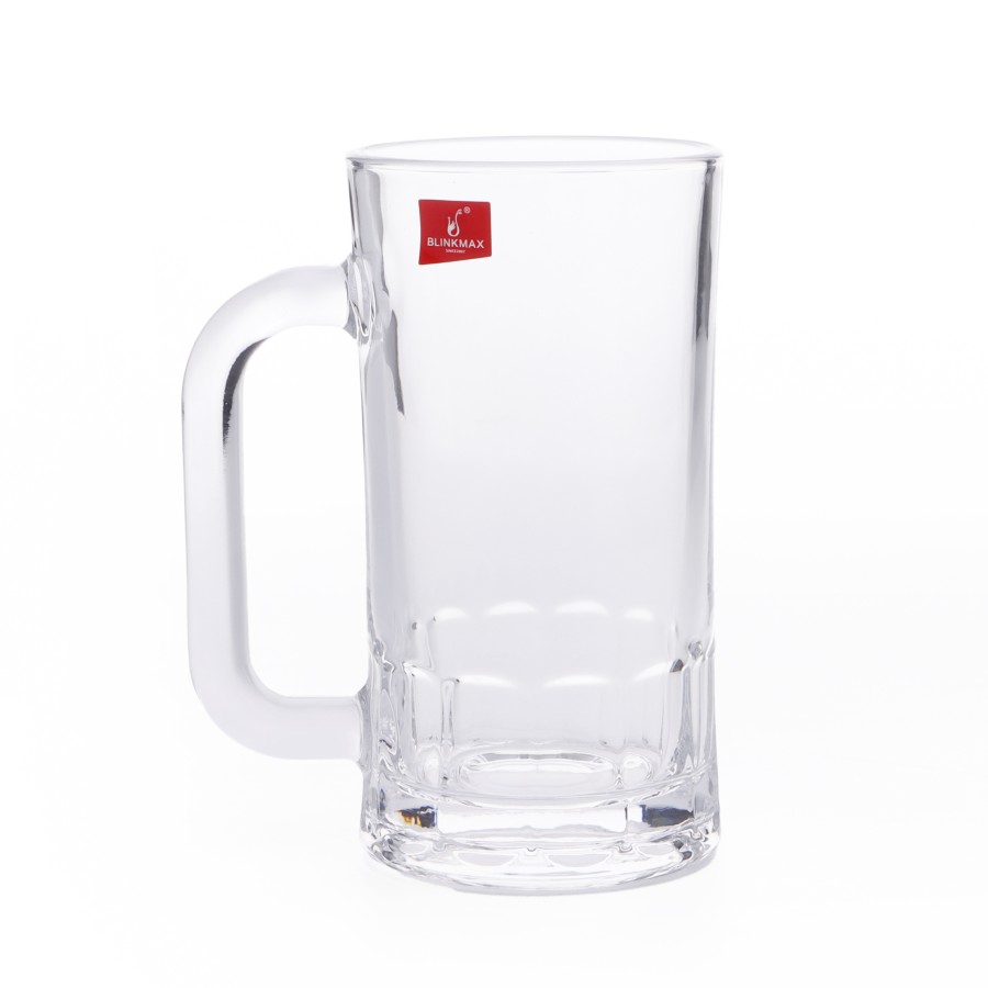 BLINKMAX 2pc Beer Glass Tumbler Set Transparent Drinkware 540ml