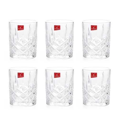 BLINKMAX 6pc Water Glass Tumbler Set Transparent Drinkware 350ml