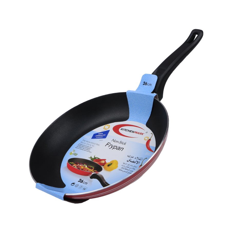 KITCHENMARK Nonstick Aluminium Frying Pan 26cm - Red