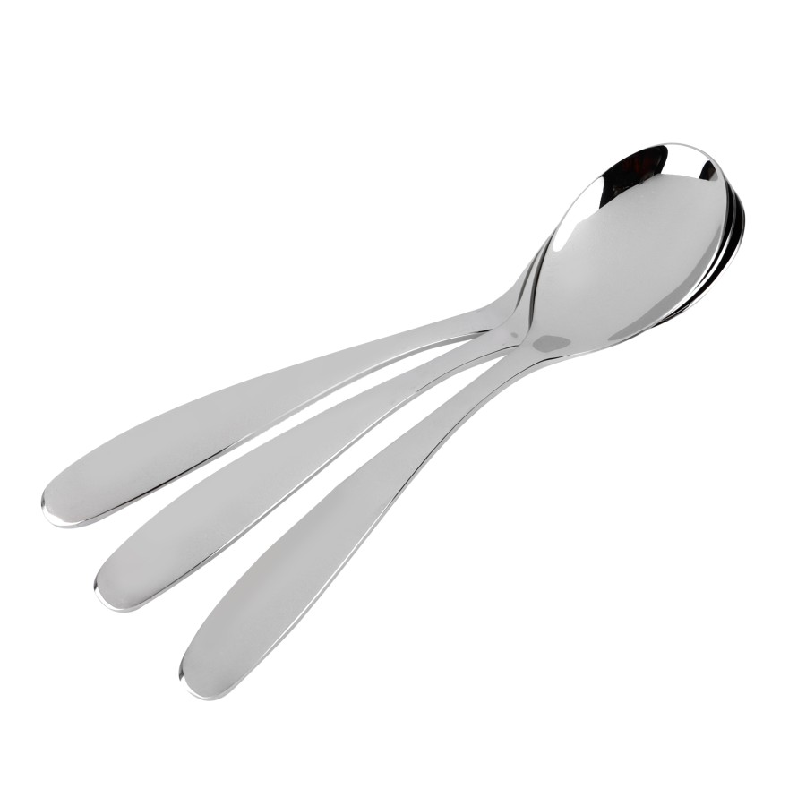 BECHOWARE 3pc Stainless Steel Table Spoon Set 20cm - Silver