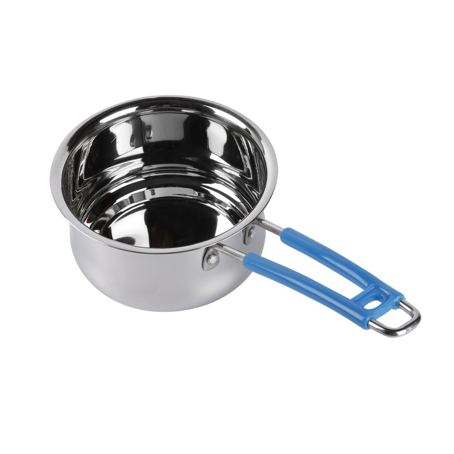 KITCHENMARK 3pc Stainless Steel Sauce Pan 16cm, 18cm, 18.5cm - Blue